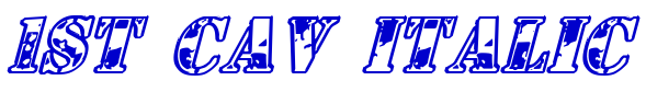 1st Cav Italic шрифт